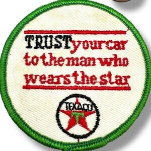 Vintage Texaco Patch uniform Biker Jacket racing hotrod automotive retro